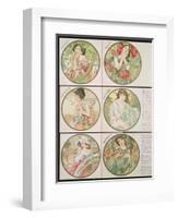 The Months, 1899-Alphonse Mucha-Framed Giclee Print