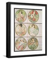 The Months, 1899-Alphonse Mucha-Framed Giclee Print