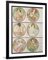 The Months, 1899-Alphonse Mucha-Framed Premium Giclee Print