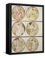 The Months, 1899-Alphonse Mucha-Framed Stretched Canvas