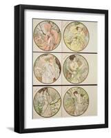 The Months, 1899-Alphonse Mucha-Framed Giclee Print