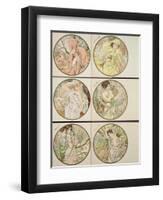 The Months, 1899-Alphonse Mucha-Framed Giclee Print