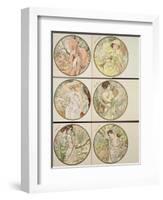 The Months, 1899-Alphonse Mucha-Framed Giclee Print