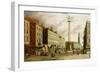 The Monument and Fish Street Hill, 1755-Canaletto-Framed Giclee Print