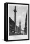 The Monument, City of London, 1817-J Greig-Framed Stretched Canvas