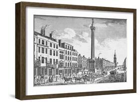 The Monument, City of London, c1755 (1903)-Thomas Bowles-Framed Giclee Print