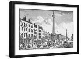 The Monument, City of London, c1755 (1903)-Thomas Bowles-Framed Giclee Print