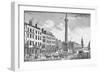 The Monument, City of London, c1755 (1903)-Thomas Bowles-Framed Giclee Print