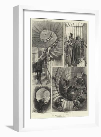 The Monument of London-Henri Lanos-Framed Giclee Print