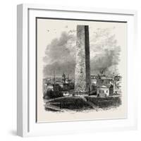 The Monument on Bunker's Hill, USA, 1870s-null-Framed Giclee Print