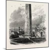 The Monument on Bunker's Hill, USA, 1870s-null-Mounted Giclee Print