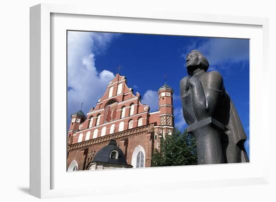 The Monument to Adam Mickiewicz-null-Framed Giclee Print