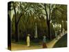 The Monument to Chopin in the Luxembourg Gardens, 1909-Henri Rousseau-Stretched Canvas