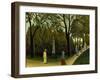 The Monument to Chopin in the Luxembourg Gardens, 1909-Henri Rousseau-Framed Giclee Print