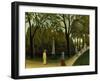 The Monument to Chopin in the Luxembourg Gardens, 1909-Henri Rousseau-Framed Giclee Print