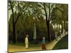 The Monument to Chopin in the Luxembourg Gardens, 1909-Henri Rousseau-Mounted Giclee Print