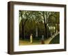 The Monument to Chopin in the Luxembourg Gardens, 1909-Henri Rousseau-Framed Giclee Print