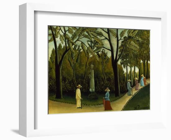 The Monument to Chopin in the Luxembourg Gardens, 1909-Henri Rousseau-Framed Giclee Print