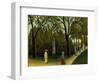 The Monument to Chopin in the Luxembourg Gardens, 1909-Henri Rousseau-Framed Giclee Print