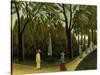 The Monument to Chopin in the Luxembourg Gardens, 1909-Henri Rousseau-Stretched Canvas