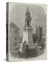 The Monument to George Stephenson at Newcastle-On-Tyne-null-Stretched Canvas