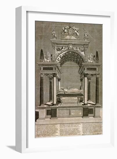 The Monument to Mary, Queen of Scots in Westminster Abbey, London, 1742-James Cole-Framed Giclee Print