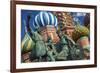 The Monument to Minin and Pozharsky in Front of St Basil's Cathedral in Red Square.-Jon Hicks-Framed Photographic Print