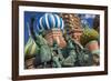 The Monument to Minin and Pozharsky in Front of St Basil's Cathedral in Red Square.-Jon Hicks-Framed Photographic Print