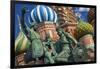 The Monument to Minin and Pozharsky in Front of St Basil's Cathedral in Red Square.-Jon Hicks-Framed Photographic Print