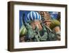 The Monument to Minin and Pozharsky in Front of St Basil's Cathedral in Red Square.-Jon Hicks-Framed Photographic Print