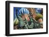 The Monument to Minin and Pozharsky in Front of St Basil's Cathedral in Red Square.-Jon Hicks-Framed Photographic Print