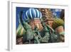 The Monument to Minin and Pozharsky in Front of St Basil's Cathedral in Red Square.-Jon Hicks-Framed Photographic Print