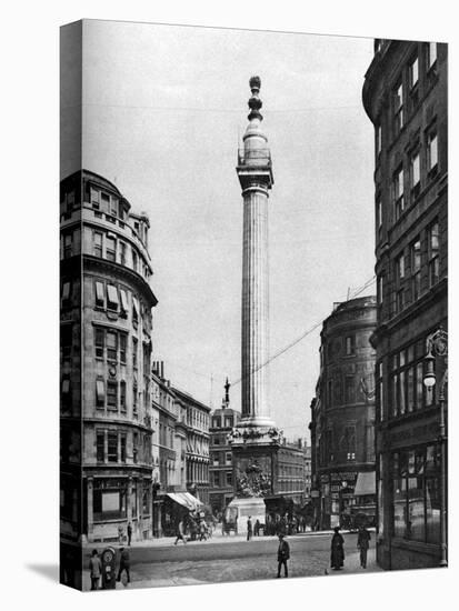 The Monument to the Great Fire, London, 1926-1927-McLeish-Stretched Canvas