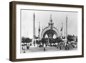 The Monumental Entrance at the Place de La Concorde at the Universal Exhibition of 1900, Paris-French Photographer-Framed Photographic Print