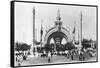 The Monumental Entrance at the Place de La Concorde at the Universal Exhibition of 1900, Paris-French Photographer-Framed Stretched Canvas