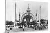 The Monumental Entrance at the Place de La Concorde at the Universal Exhibition of 1900, Paris-French Photographer-Stretched Canvas