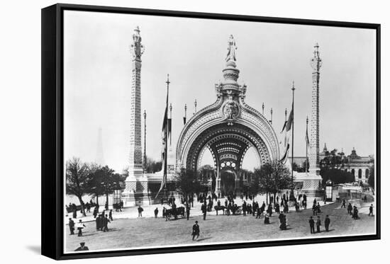 The Monumental Entrance at the Place de La Concorde at the Universal Exhibition of 1900, Paris-French Photographer-Framed Stretched Canvas
