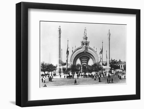 The Monumental Entrance at the Place de La Concorde at the Universal Exhibition of 1900, Paris-French Photographer-Framed Premium Photographic Print