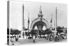 The Monumental Entrance at the Place de La Concorde at the Universal Exhibition of 1900, Paris-French Photographer-Stretched Canvas