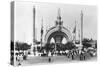 The Monumental Entrance at the Place de La Concorde at the Universal Exhibition of 1900, Paris-French Photographer-Stretched Canvas