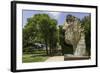 The Monumental Head by Igor Mitora in the Boboli Gardens, Florence, Tuscany, Italy-John Woodworth-Framed Photographic Print