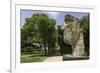 The Monumental Head by Igor Mitora in the Boboli Gardens, Florence, Tuscany, Italy-John Woodworth-Framed Photographic Print