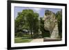 The Monumental Head by Igor Mitora in the Boboli Gardens, Florence, Tuscany, Italy-John Woodworth-Framed Photographic Print