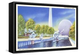 The Moods of Time, New York World's Fair Pool-null-Framed Stretched Canvas