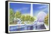 The Moods of Time, New York World's Fair Pool-null-Framed Stretched Canvas