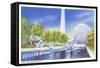 The Moods of Time, New York World's Fair Pool-null-Framed Stretched Canvas