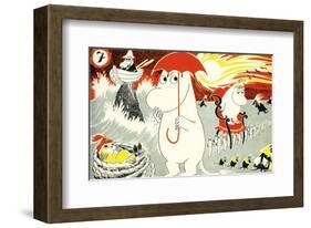 The Moomins Comic Cover 7-Tove Jansson-Framed Art Print