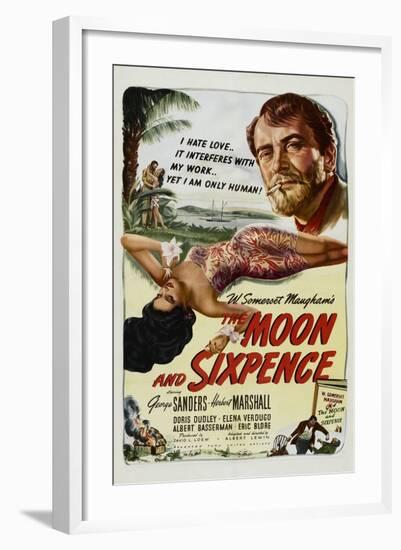 The Moon and Sixpence, Elena Verdugo, George Sanders, 1942-null-Framed Art Print