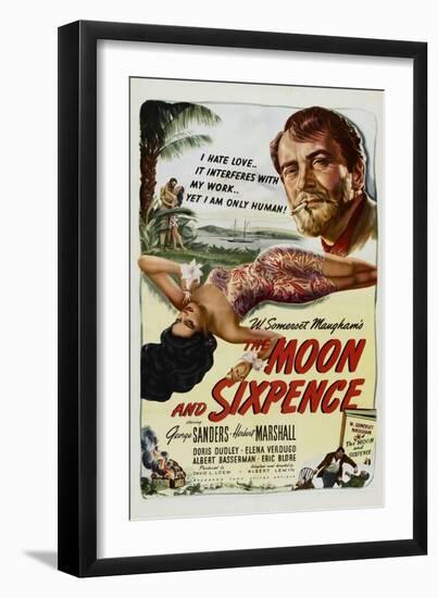 The Moon and Sixpence, Elena Verdugo, George Sanders, 1942-null-Framed Art Print