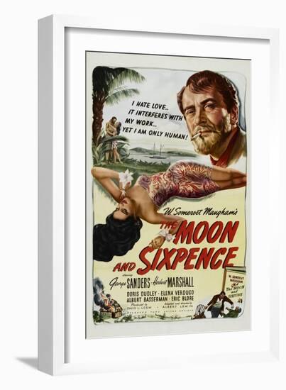 The Moon and Sixpence, Elena Verdugo, George Sanders, 1942-null-Framed Art Print